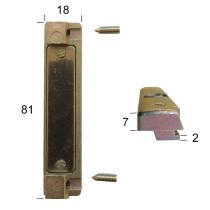 Houssette semi-fixe pour fenêtre ALUMINIUM G52