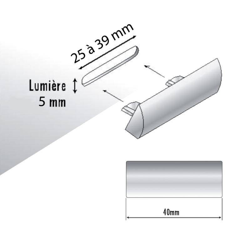 Busette pour trou de drainage de fenêtre PVC