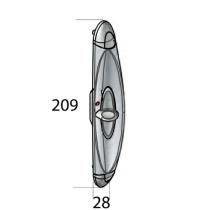 Poignée bouton de verrouillage pour serrure versus coulissant 