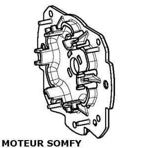 Support moteur Somfy joue ZF