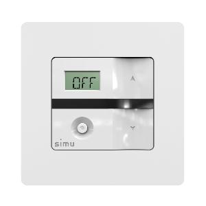 Télécommande murale Simu avec fonction horloge simplifiée