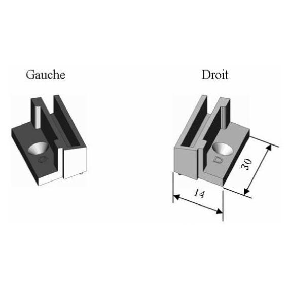 Support Traverse Petit Bois Horizontale pour Fenêtre