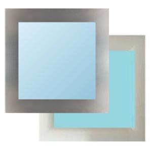 Hublot carré 300 cadre INOX / Plastique vitrage verre