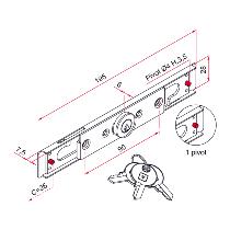 Serrure  encastrer pour volet roulant