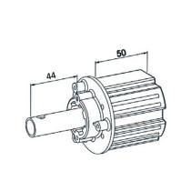 Embout de tube ZF 64 crabot Tige ronde 16 mm