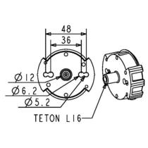 Manchon support moteur somfy pour coffre tunnel