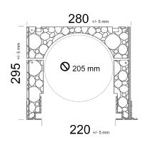 Coffre tunnel pour linteau maçonnerie sur mesure