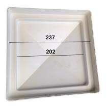 Grand Chapeau pyramide pour pilier PVC 200x200 de portail