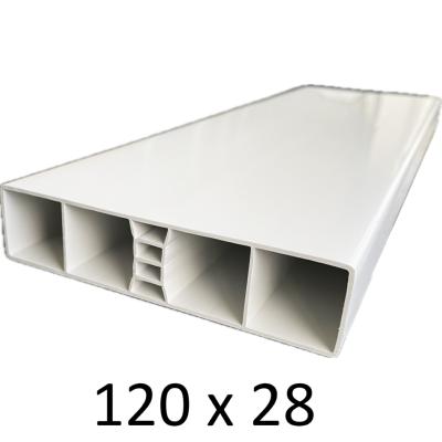 Lisse PVC R1 120x28 pour clôture et portail