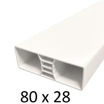 Lisse PVC R1 80x28 pour clôture et portail