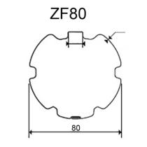 Tube axe enroulement ZF80 pour volet roulant