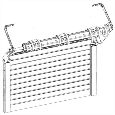 Volet roulant tradi. motorisé Coulisses Blanches Lames PVC 41mm Gris