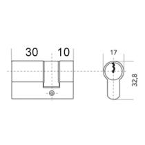 Cylindre de serrure standard pour Porte fenêtre