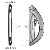 Poignée ouverte verrou à levier pour serrure versus coulissant 
