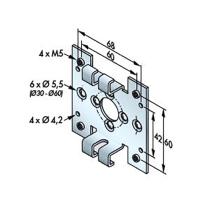 Support universel pour moteur SIMU T5