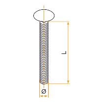 Vis TRCC pour penture volet battant