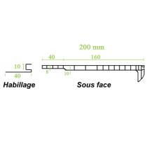 Sous face PVC pour coffre tunnel