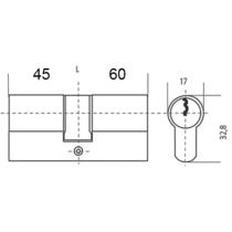 Cylindre de serrure sécurisé à carte pour Porte d'entrée