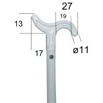 Canne de tirage à crochet pour fenêtre à soufflet basculante