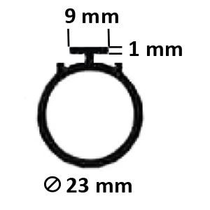 Joint caoutchouc diam.23 Longueur 6 mètres pour garage