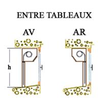 Volet roulant motorisé Coffre 45° Lames alu Couleur chêne doré