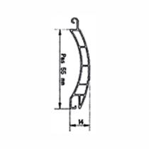 Lames PVC Volet roulant 55x14 mm