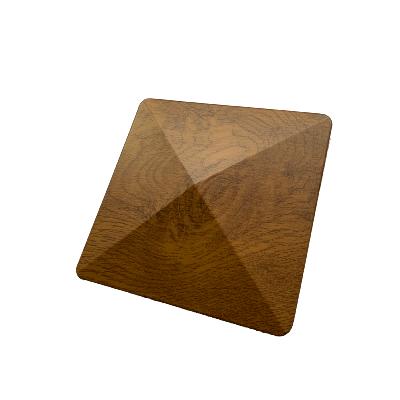 Chapeau pyramide pour pilier PVC de portail