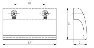 Poignée de tirage aluminium dimensions