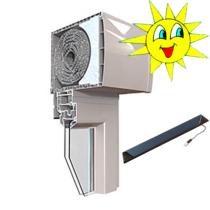 Volet roulant Solaire coffre PVC isolé Lames aluminium 41