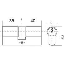 Cylindre de serrure sécurisé à carte pour Porte d'entrée