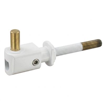 Gond orientable M12 pivot de 12 H.25 blanc